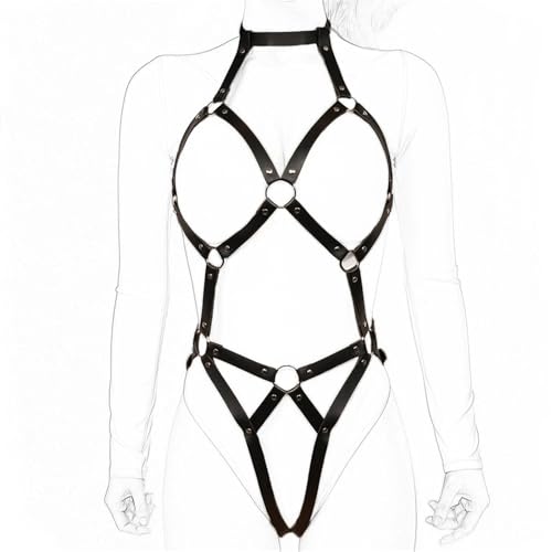 Women Sexy Pu Leather Full Body Harness Belt Waist Corset Belt Bondage Bdsm Woman Wear Gothic Fetish Clothing Exotic4