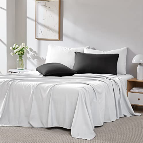 Southshore Fine Linens® - Vilano® Springs - Pair Of Pillow Cases, Black, Standard (Queen) #TOP1
