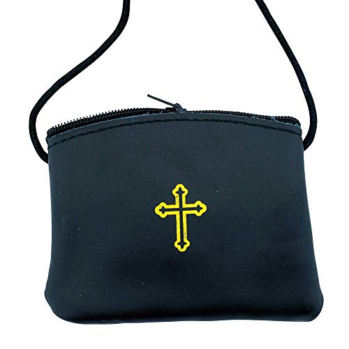 VILLAGE GIFT IMPORTERS Slim Leather Burse with Strap and Zipper Closure2