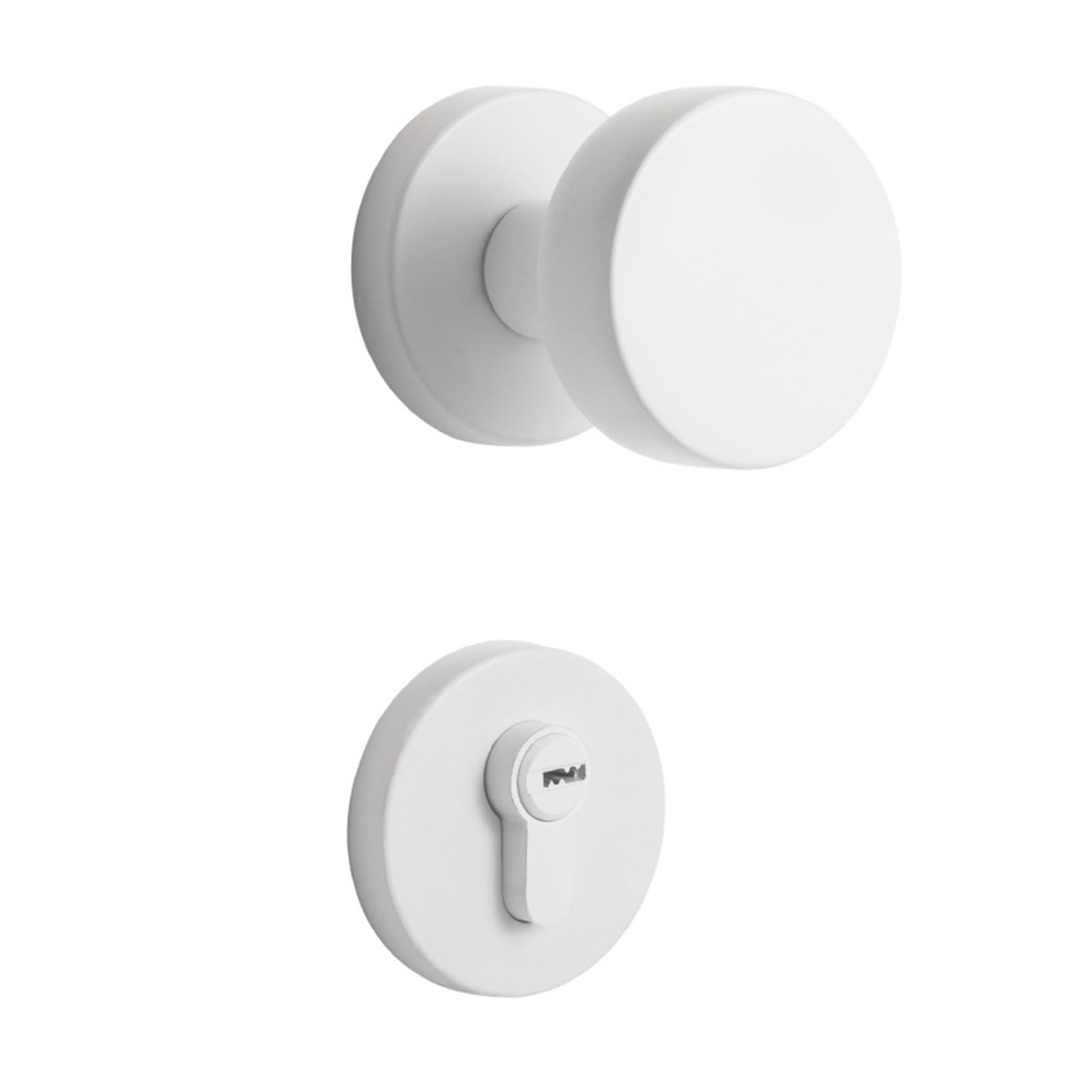 Serrure magnétique silencieuse type C pour porte de chambre en bois blanche