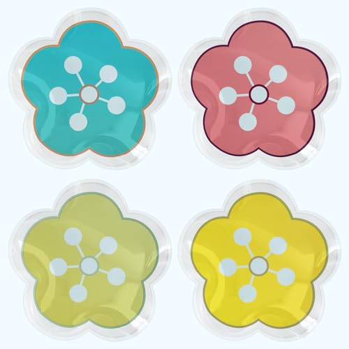 Lot de 4 chauffe-mains réutilisables pour enfants - Réutilisables avec l'hiver - Chauffe-mains de...