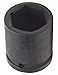 Westward 4LXU1 Impact Socket, 1/2 Dr, 6 Pt, Std, 20mm