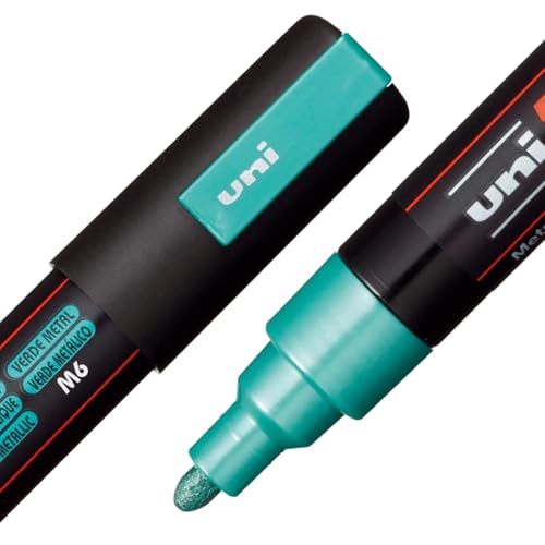 Image of Posca PC-5M Marker | 1.8-2.5 mm Bullet Shaped Tip (Metallic Tone, Pack of 8)