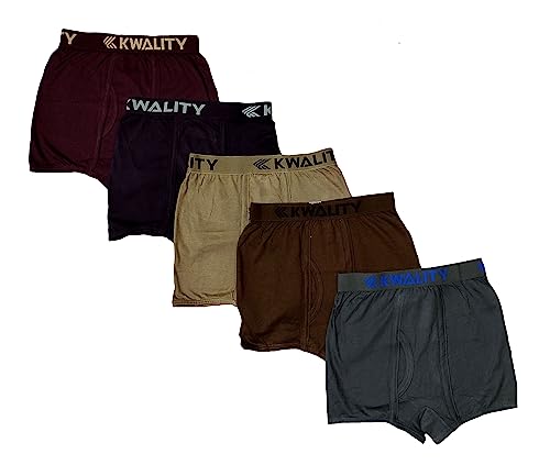 Image of OneHalf Kids Boys' Cotton Boxer (Pack of 5)(Colors & Print May Vary)