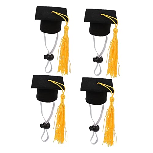 Chapeau de remise de diplôme pour hamster, mini chapeau doctorat rose pour animal de compagnie
