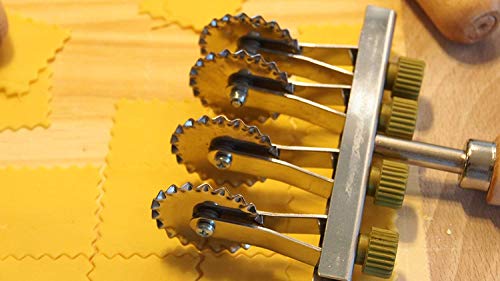 Cutting Wheel for Fresh Puff Dough, Metallic, 4 Lame dentate - Image 4
