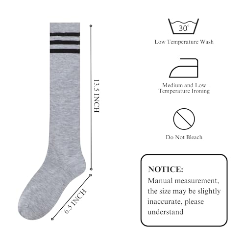 Image of Knee High Socks for Women, Long Tall Knee Tube Socks