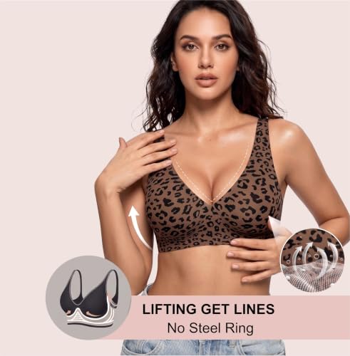 Image of Women's Pure Cotton Blend Lightly Padded Bra (Pack of 3) | Full Coverage Wirefree T-Shirt Bra | Soft Breathable Everyday Bra | Adjustable Straps | Comfortable Multicolor Bra