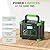 Portable Power Station 300W (Peak 600W), GRECELL 288Wh Solar Generator with 60W USB-C PD Output, 110V Pure Sine Wave AC Outlet Backup Lithium Battery for Outdoors Camping Travel Hunting Home Blackout