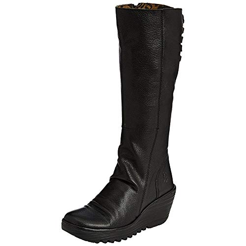 Fly London Yust, Botas Altas Mujer, Black 029, 39 EU