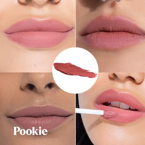 Image of Pookie Everyday Lip Formula, Velvet Finish Lip Color, Lightweight Smooth Texture, Soft Pink Nude Shade | 5ml