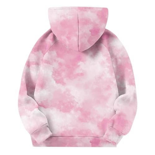 Girls Tie Dye Sweatshirts Comfy Oversized Pullover Hoodies with Pockets Kids Fall Clothes Loose Fit Hooded Sweatshirt4