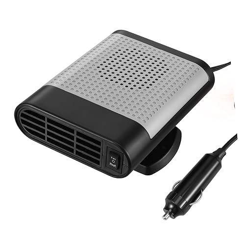 UKCOCO Calefactor Portátil para Coche con Función de Descongelación y Purificador de Aire Calentador y Desempañador para Vehículos Fácil y Diseño