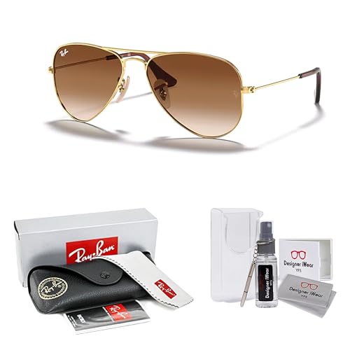 Ray-Ban Junior Kids' Aviator RJ9506S Aviator Sunglasses for Junior Kids' +BUNDLE with ACCESSORY EYEWEAR KIT2