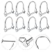 SHINYPASING 10pcs 4.5mm Diameter 40mm Length Round Wire Retainer Hitch Pins Shaft Locking Coupler Pins for Trailers Farm Towing Industrial Use