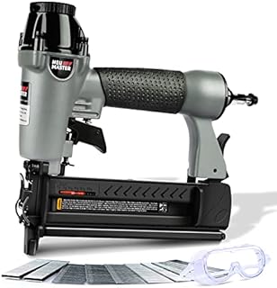 Pneumatic Brad Nailer, NEU MASTER 2 in 1 Nail Gun Staple Gun Fires 18 Gauge 2 Inch Brad Nails and Crown 1-5/8 inch Staples with Carrying Case and Safety Glasses