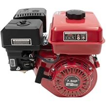 212CC 4-Stroke Engine Motor, 3000W 7.5HP Gas Powered Engine Go Kart Engine for Minibikes, Lawnmowers, Trenchers, Water Pump Gasoline Motor Pull Start Air Cooling