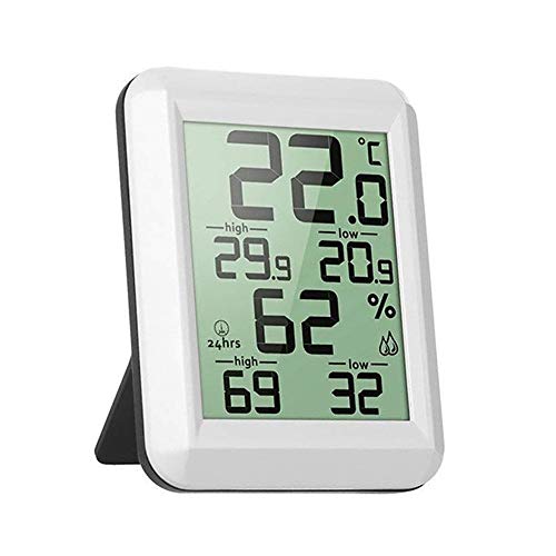 Raumthermometer Thermometer Hygrometer großen LCD-Indoor Luftfeuchtigkeit Monitor-Wetterstation mit Temperaturanzeige Meter Hygrometer, einfache
