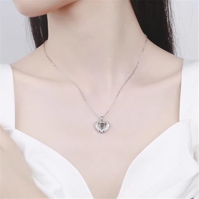 Soulmate Necklace – Heartfelt Jewelry Gift with Gift Box & Card for Your One True Love, Express ‘I Love You’ in 100 Languages, Elegant Romantic Present for Him or Her, Life Partner Keepsake - Image 7