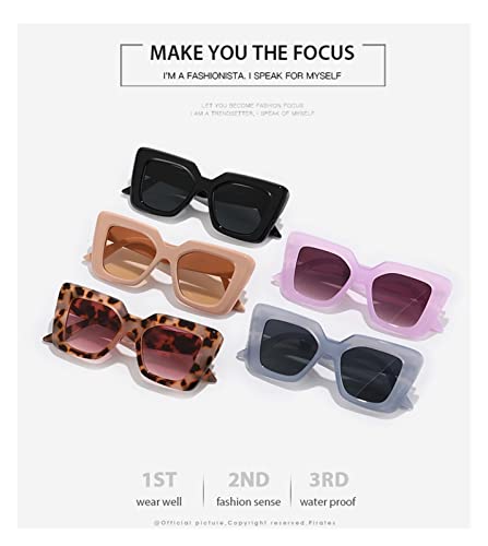 ZENYS Square Large Frame Men and Women Outdoor Sports Beach Sunglasses (Color : 3, Size : 1)3