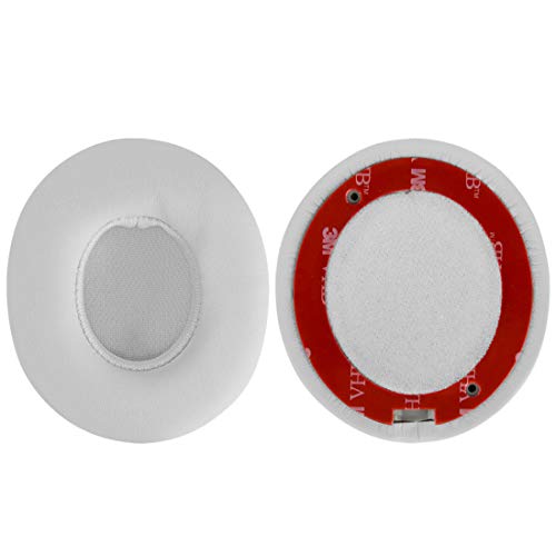 Geekria Replacement Ear Pads Compatible with Beats Solo 2 Wireless (B0534) On-Ear Headphones Ear Cushions, Repair Parts (White) miniatura 3