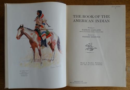 THE BOOK OF THE AMERICAN INDIAN B0008597WO Book Cover