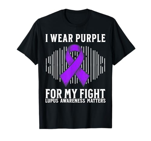 Lupus Awareness Gifts Purple Lupus Warrior Lupus Gifts Women Maglietta