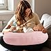 Hooyax Waterproof Nursing Pillow Cover, Stretchy Nursing Covers for New-Designed Breastfeeding Pillows, Adorable Infant Feeding Pillow Slipcover for Baby Boy and Girls (Pink)