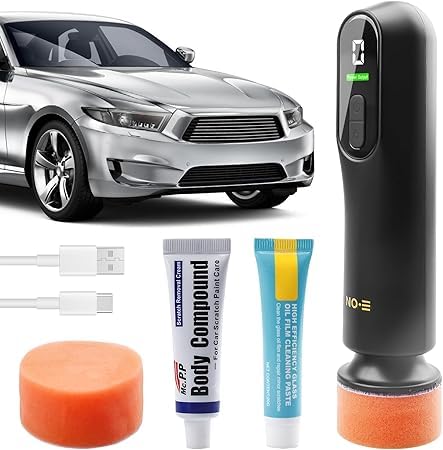 Pulidora, kit de pulidora de coche inalámbrica, juego de pulidoras de coche, reparación de arañazos, máquina de limpieza de película de aceite de ventana, pulidora, pulidoras inalámbricas para el