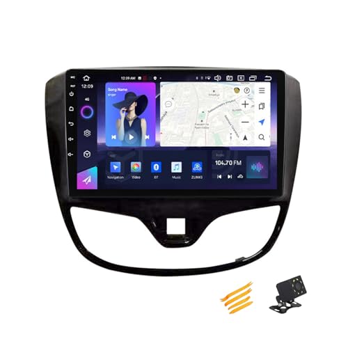 EsaSam Android 13 Car Stereo Bluetooth Car Play 2 DIN Touch Screen Compatible with Opel Karl Vinfast Fadil 9in QLED Display Car Radio with Navigation Android Auto FM RDS SWC,8 Core NF3 2G+32G