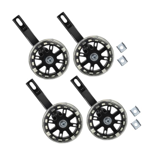 Roues auxiliaires lumineuses pour vélo de formation enfant avec stabilisateur robuste universel