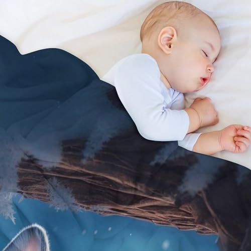 Manta de franela con conejo para abrazos calidos en las noches frias de sofa 4
