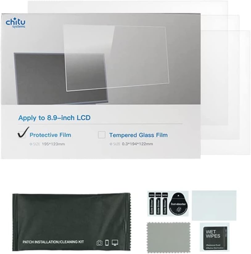 3PCS Protective Film for Anycubic Photon Mono X/Elegoo Saturn 8.9 inch