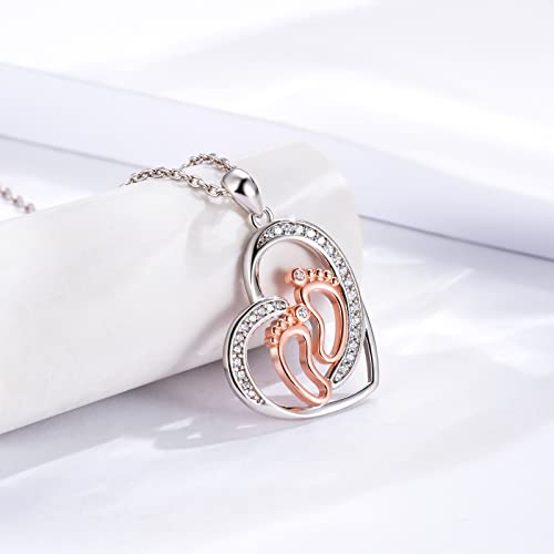 Pregnancy Gifts for First Time Mothers: Mom to be Sterling Silver Necklace Bracelet Earrings for Expecting Women Gifts for Pregnant Wife Daughter Sister Friends3