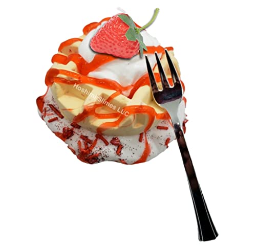 Strawberry Shortcake Waffles Handmade DIY Scented Slime Kit - Hoshimi Slimes