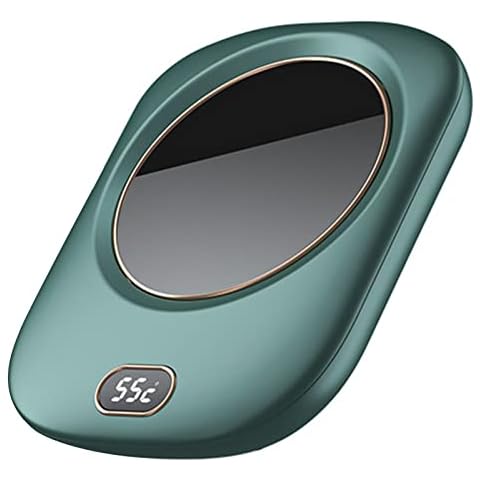 Mug Warmer Wireless USB Cordless Waterproof Coffee Warmer for Desk 3 Gears 55 Degrees Celsius Cup Warmer Smart Portable Heating Coaster Green Cover