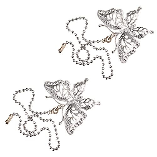 DOITOOL 2pezzi Catena Per Lampada Ventilatore in Tiranti Catena Di Trazione Per Lampade Sospese Estensione Della Di Trazione