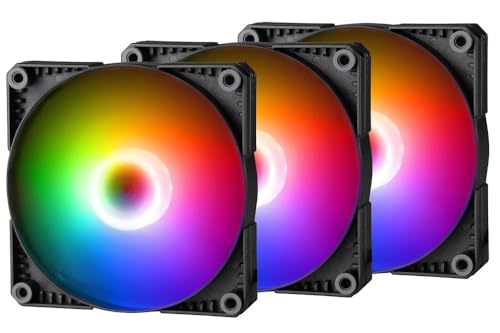 PHANTEKS SK PWM D-RGB Fan, Pack of 3, 140 mm, Black/White