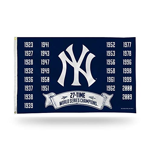 New York NY Yankees MLB 27 Time World Series Champions Legacy 3x5 Indoor Outdoor Banner Flag