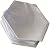 Van Neubells Collection 3 inch Hand-Poured Glass Hexagon Wall Mosaics Mother of Pearl Effect Iridescent Finish (1 Piece)