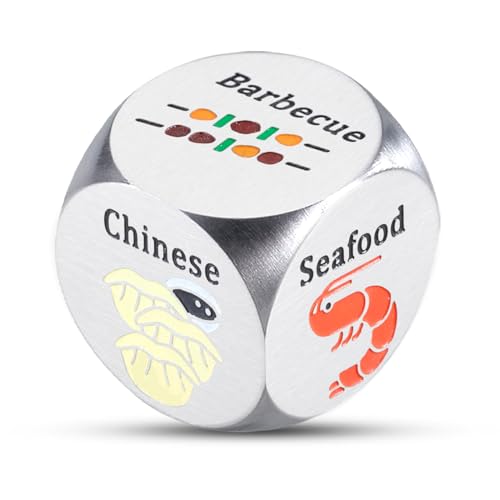 One Year Anniversary Food Dice for Couple Boyfriend Girlfriend Date