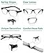 Eyekepper Vintage Reading Glasses for Men - 5 Pack Spring Hinges Classic Readers - Black-Clear Frame +2.50