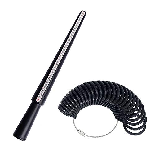 LOVINSHOW Ring Sizer Measuring Tool Set, RingÂ Mandrel and Finger RingÂ Gauges US Size Measuring Ring Tool for Women Men Jewelry Sizing Measuring Tool (Ring Sizer Set) (Ring Sizer Set)