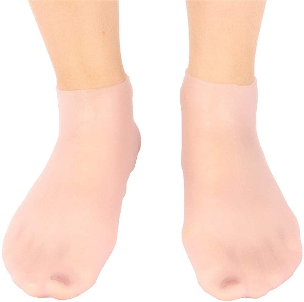 Silicone Socks Gel Foot Skin Care Moisturizing Socks SEBS Protective Heel Anti-crack Socks Waterproof Beach Socks Helps To Remove Calluses Corns Dry Or Cracked Foot Skin