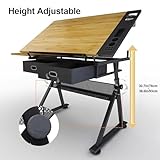Adjustable Drawing Tables for Architects Diamond Painting Desks with Drawer Height Adjustable Workstation Tables for Home Office - Image 6