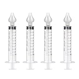 【Fácil de usar】 Después de limpiar, simplemente atornille el aspirador nasal para reutilizarlo. La punta de succión nasal de silicona y la jeringa portátil de 10 ml pueden succionar fácilmente la mucosidad nasal de la nariz de una niña o un niño.
