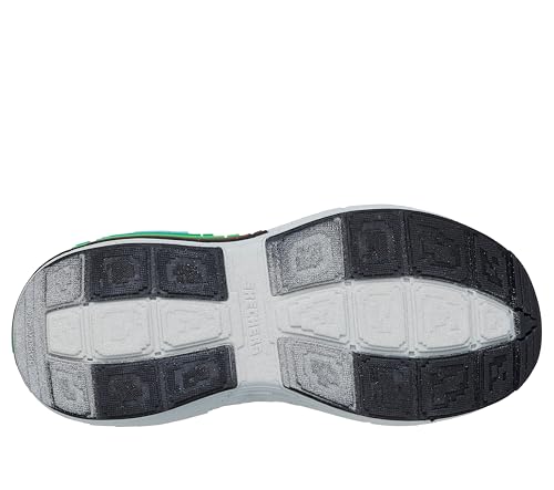 Skechers Baskets Mega-Craft 4k pour garçon, Textile synthétique Marron Vert Multi tri, 9.5 UK Child
