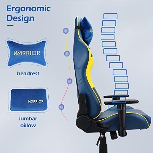 Play haha.Gaming chair Office chair Swivel chair Computer chair Work chair Desk chair Ergonomic Chair Racing chair Leather chair Video game chairs (Yellow)