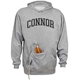 Arch Connor Beer Holder Tailgate Hoodie Sweatshirt Unisex Medium Oxford
