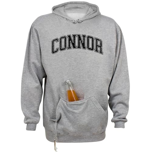 Arch Connor Beer Holder Tailgate Hoodie Sweatshirt Unisex Medium Oxford